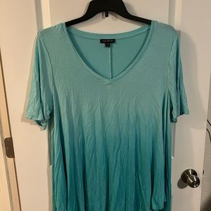 Blue transitional fade top